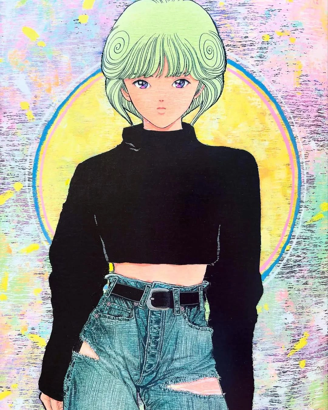 有人说这位是当年最会画屁股的大神，桂正和插画作品一组