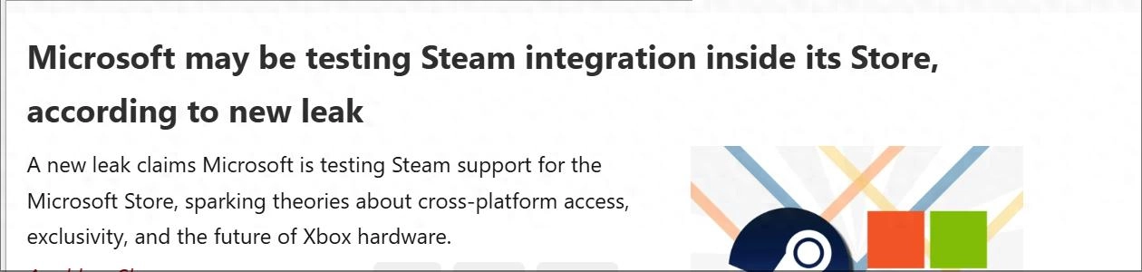 爆料：Steam登陆Xbox 微软商店的内部测试已在进行中 - 万事屋 | 生活·动漫·娱乐综合社区-银魂同好聚集地