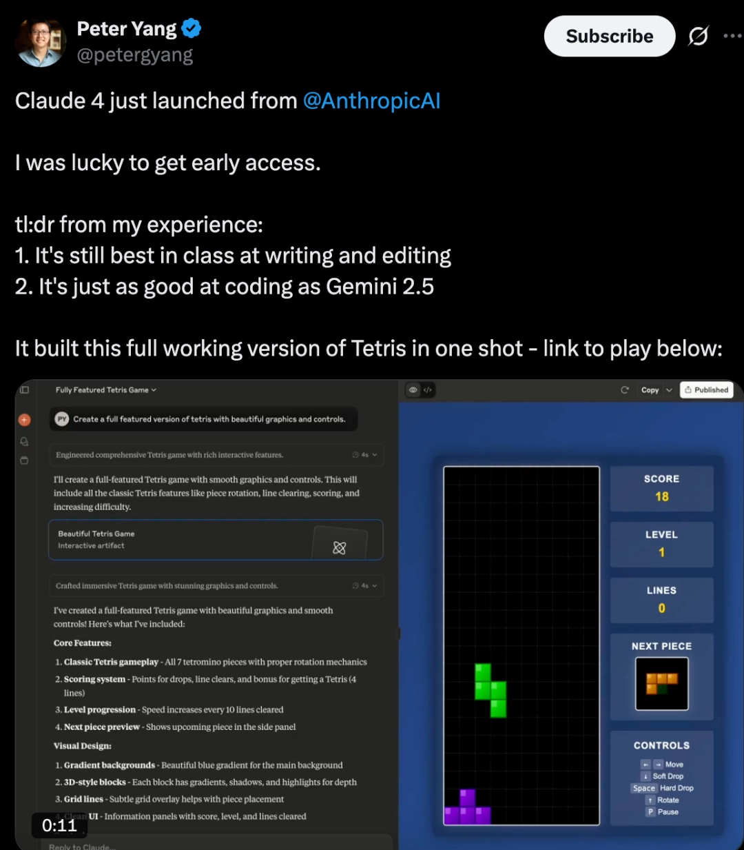 Claude 4系列模型正式发布,号称“世界上最好的”AI编程模型