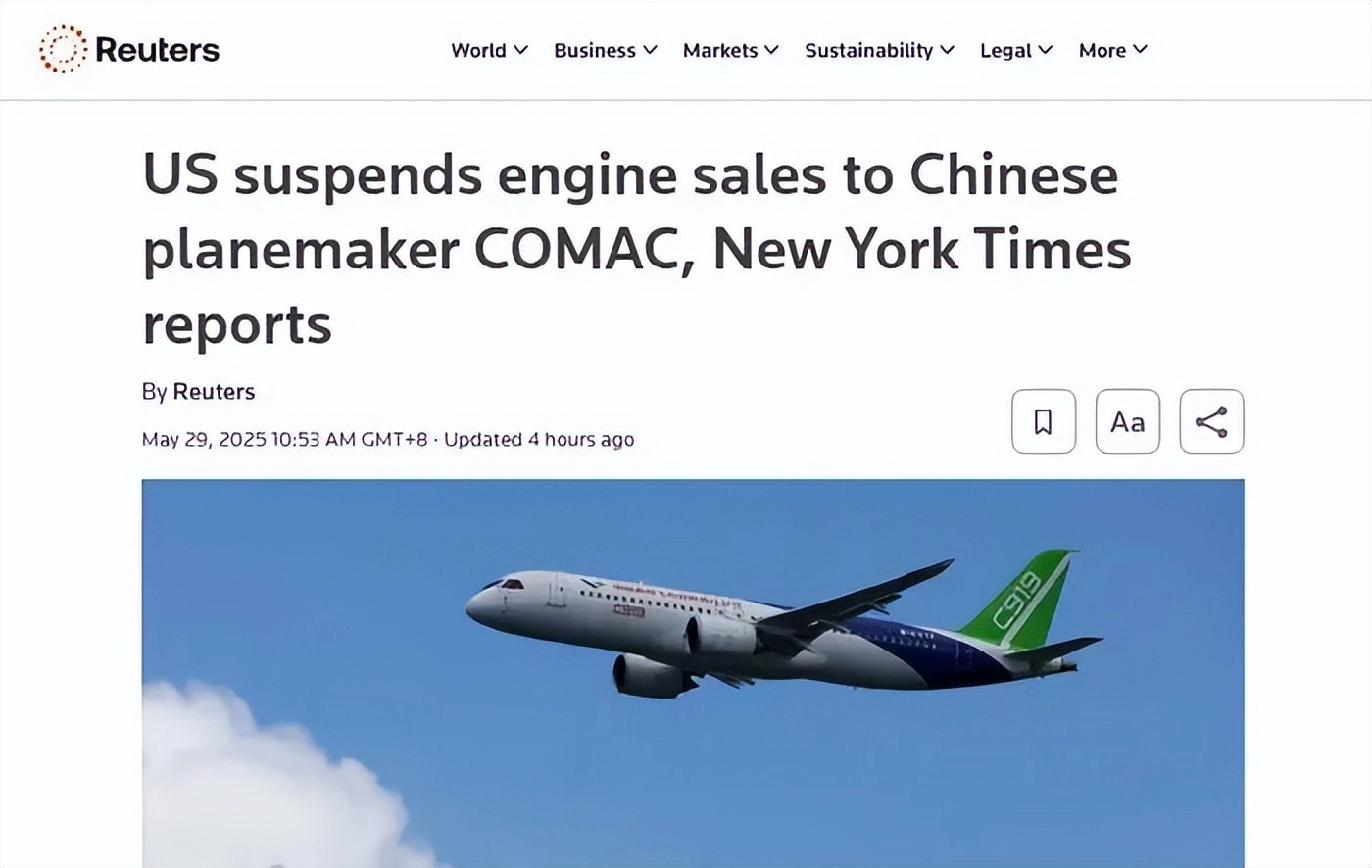 美国断供C919发动机对商飞毫无影响?网友说了点难听的真话