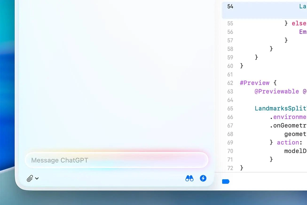 苹果将 ChatGPT 和其他 AI 模型引入 Xcode