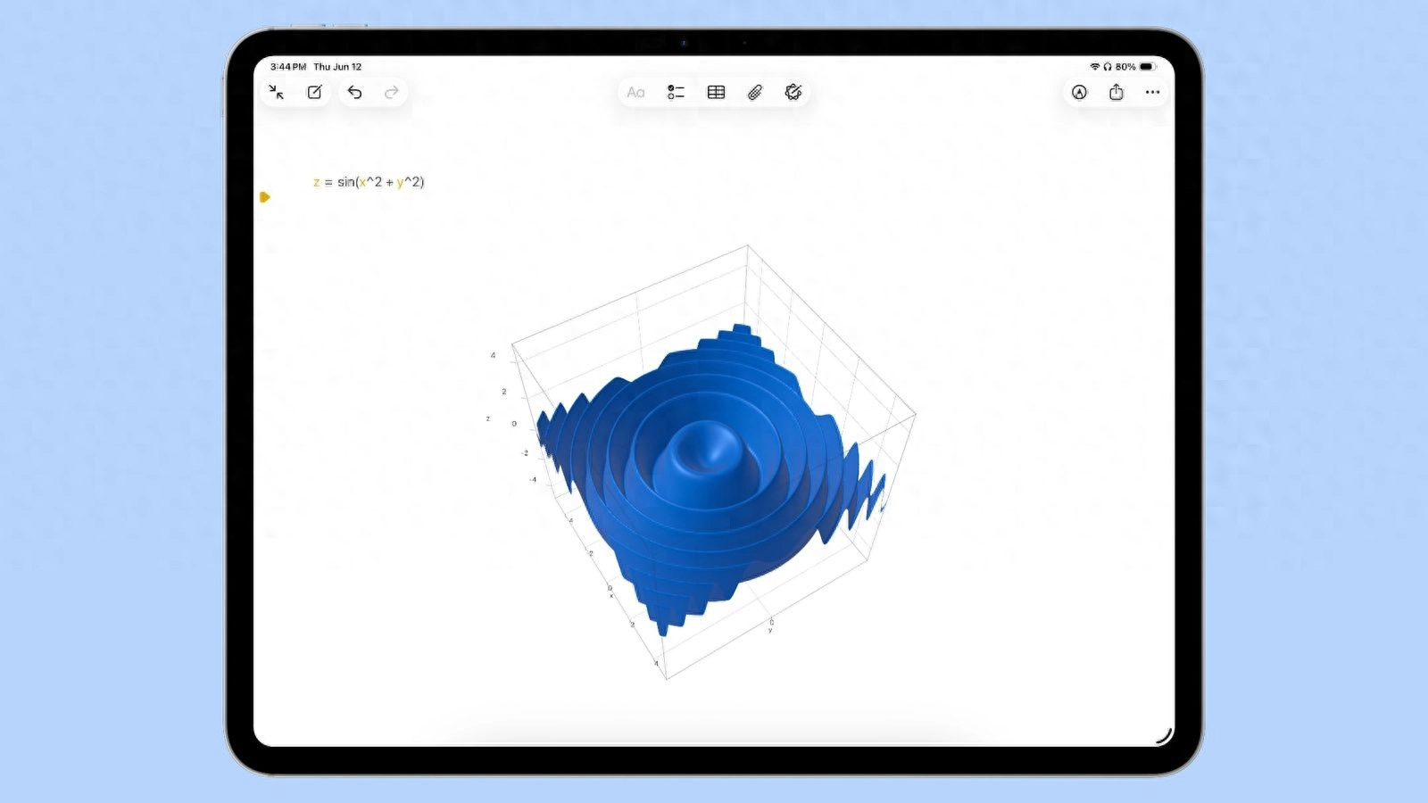 iPadOS 26 为数学笔记带来新的 3D 图形功能 - Apple银魂 - 科技改变生活 - 万事屋 | 生活·动漫·娱乐综合社区-银魂同好聚集地