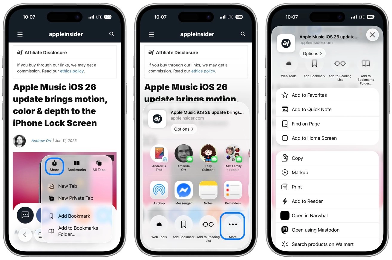 告别杂乱:苹果iOS 26梳理分享菜单