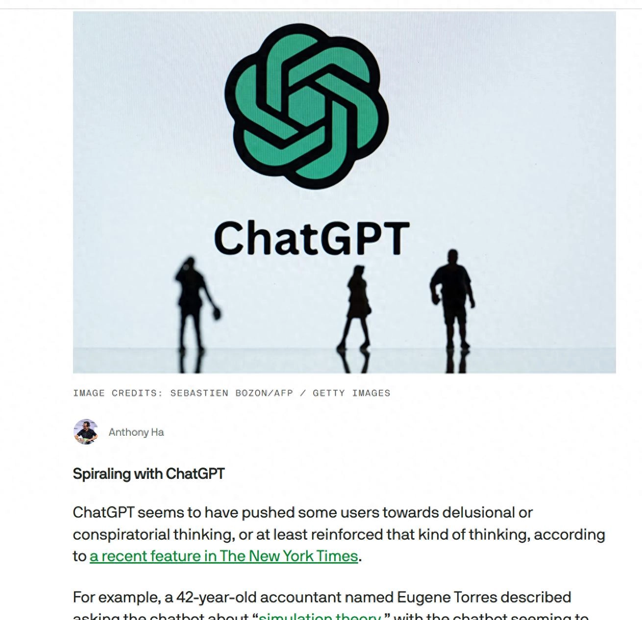 ChatGPT被指诱导用户陷入阴谋论 - 万事屋 | 生活·动漫·娱乐综合社区-银魂同好聚集地