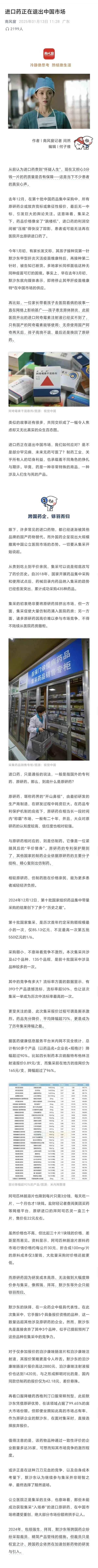 进口药退出中国市场,才刚刚开始