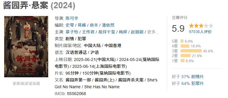 惨！《酱园弄》上映三天就被匆匆抬走，6亿大投资血亏出局？ - 万事屋 | 生活·动漫·娱乐综合社区-银魂同好聚集地