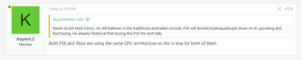 网传下一代Xbox和PlayStation 6预计将于2027年推出 搭载AMD UDNA显卡