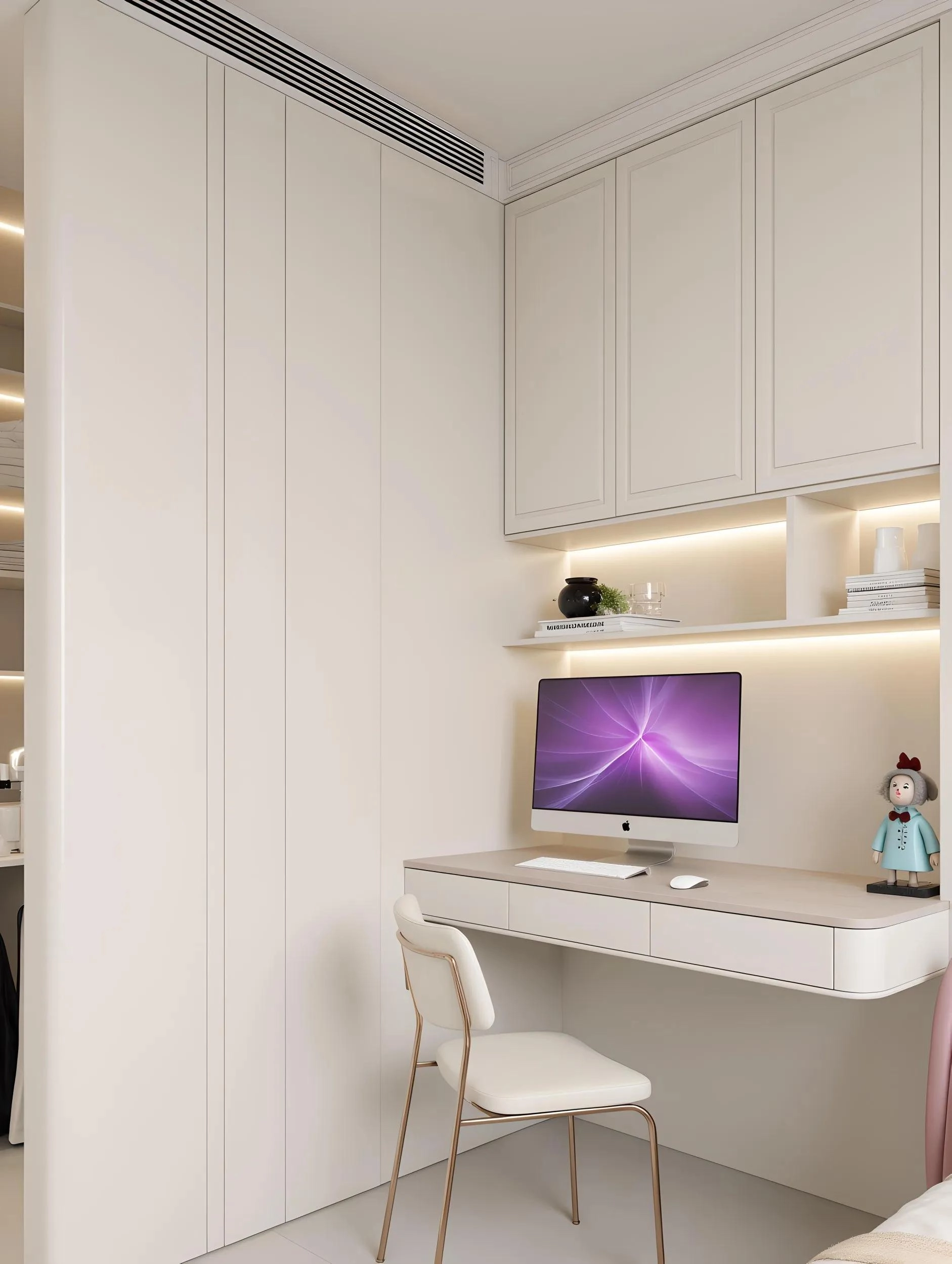 给小户型做一些参考，8㎡儿童房，书桌衣柜一体设计 - 万事屋 | 生活·动漫·娱乐综合社区-银魂同好聚集地