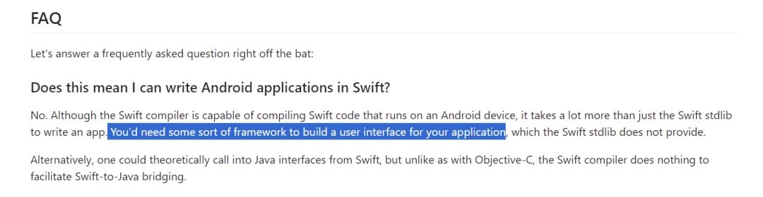 Swift 官方正式支持 Android