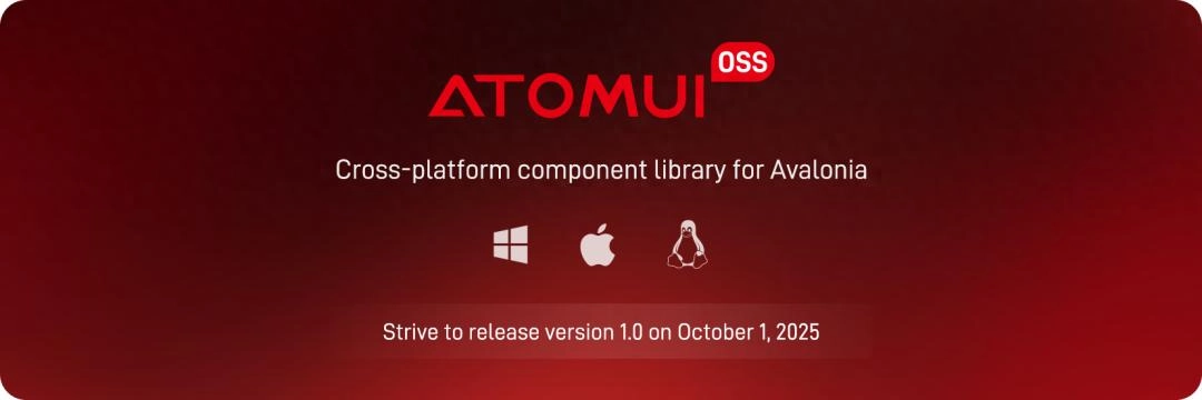网友推荐AtomUI OSS 1.0 公测版国庆发布!