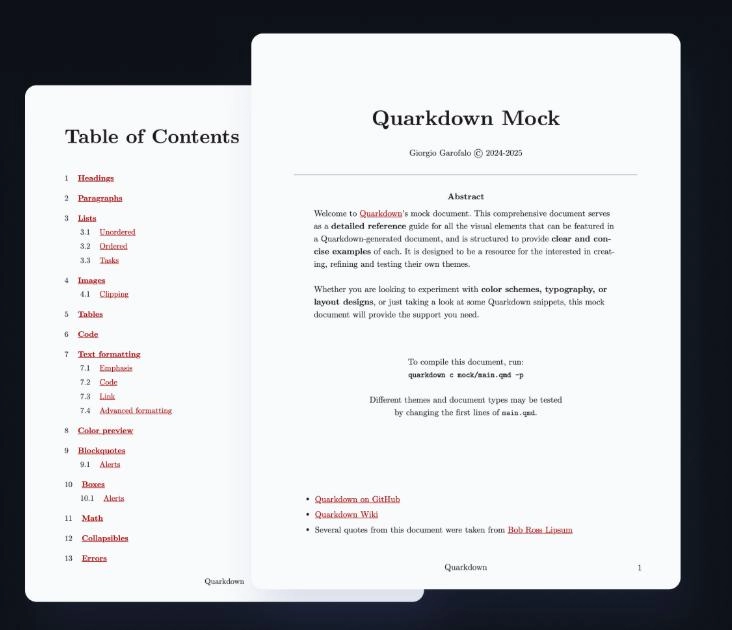 网友推荐了一款能打破 Markdown 天花板的神器 —— Quarkdown