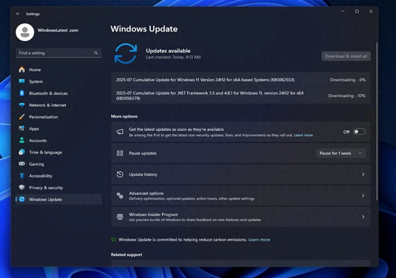 微软为 Windows 11 24H2 发布重要更新 KB5062553 - 软件交流银魂 - 科技改变生活 - 万事屋 | 生活·动漫·娱乐综合社区-银魂同好聚集地