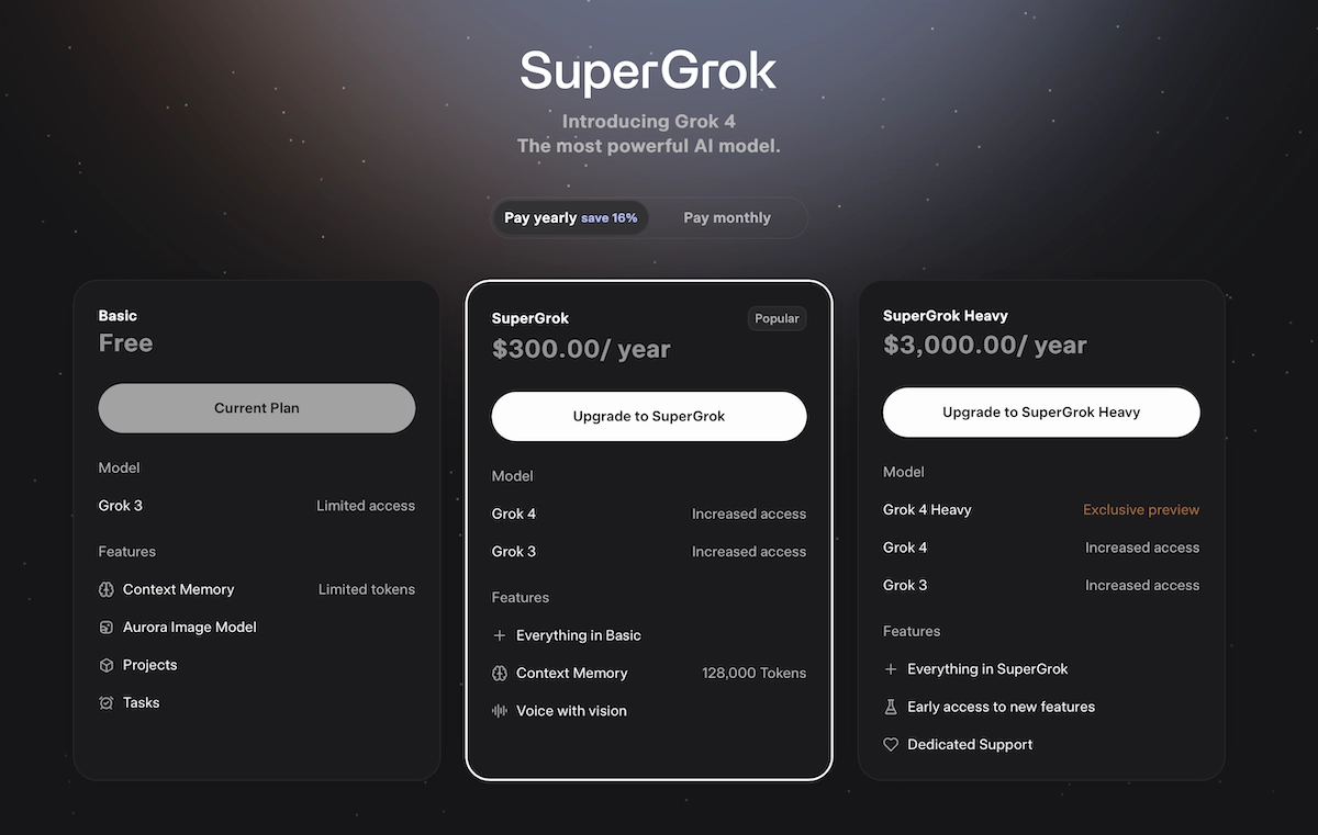 马斯克家的AI大模型Grok发布了Grok4，但我不能用。。。 - 万事屋 | 生活·动漫·娱乐综合社区-银魂同好聚集地