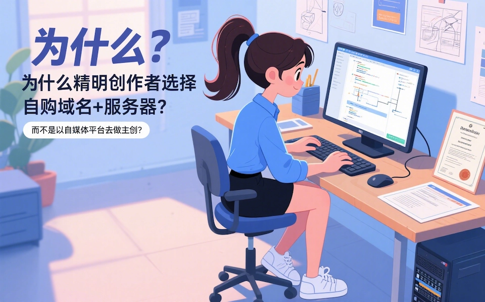 为什么精明创作者选择自购域名+服务器？而不是以自媒体平台去做主创？ - 技术宅银魂 - 科技改变生活 - 万事屋 | 生活·动漫·娱乐综合社区-银魂同好聚集地