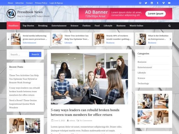 图片[21] - 30多个最佳WordPress新闻门户主题免费下载 - 技术宅银魂 - 科技改变生活 - 万事屋 | 生活·动漫·娱乐综合社区-银魂同好聚集地