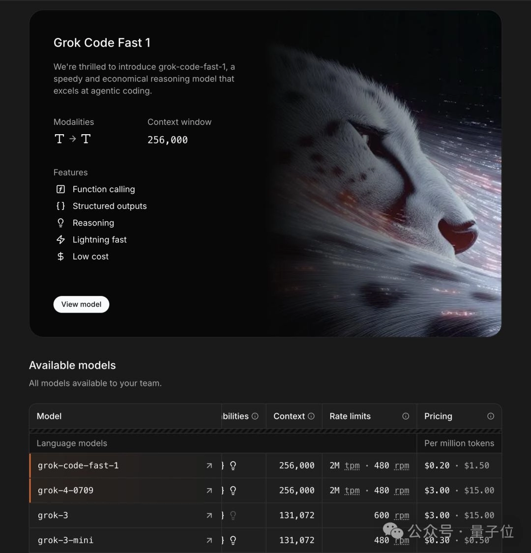 xAI 推出代码专用模型:256K上下文,速度更快,限时免费