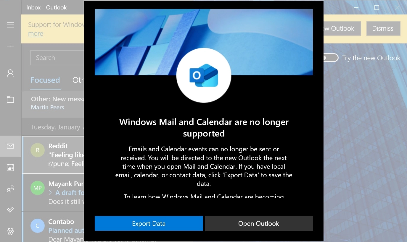 微软宣布将停止提供Android平台上的Outlook Lite应用
