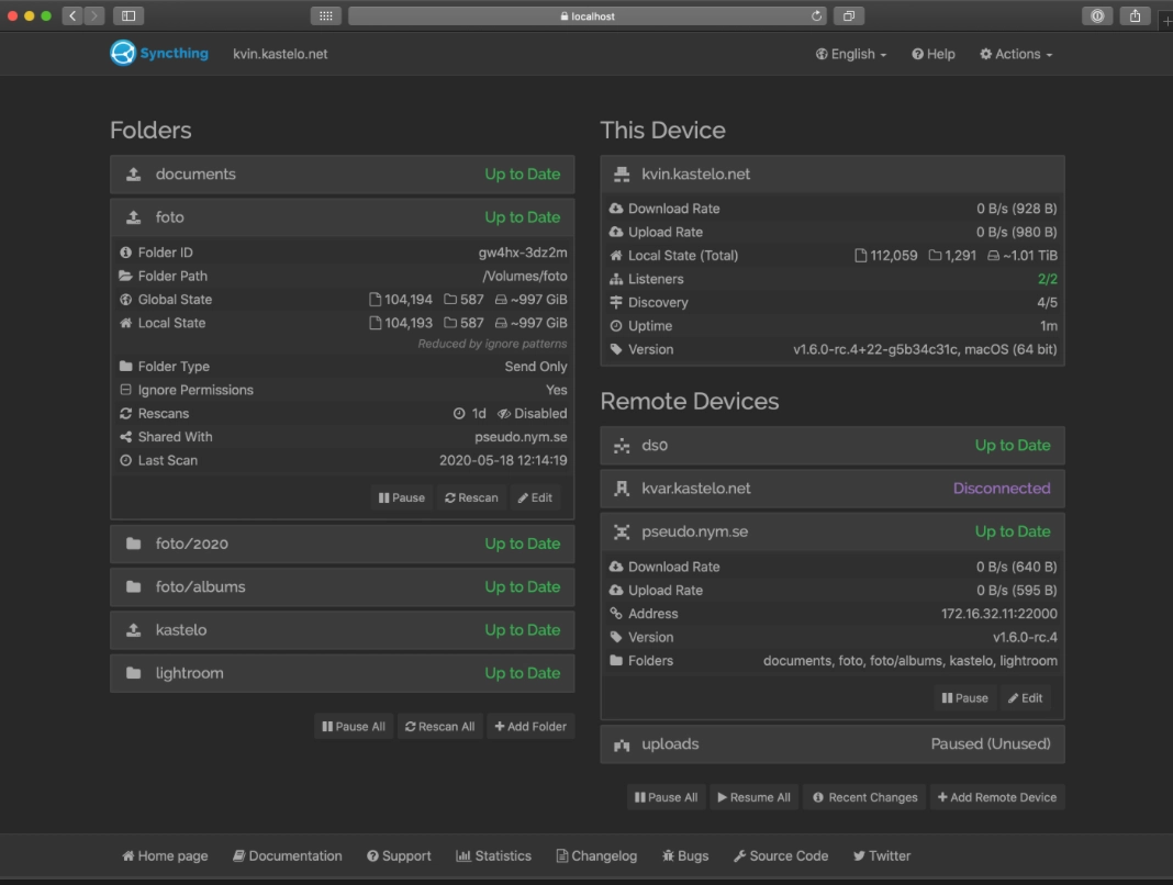 Syncthing与Resilio Sync横向对比：自建网盘的最佳选择是谁？