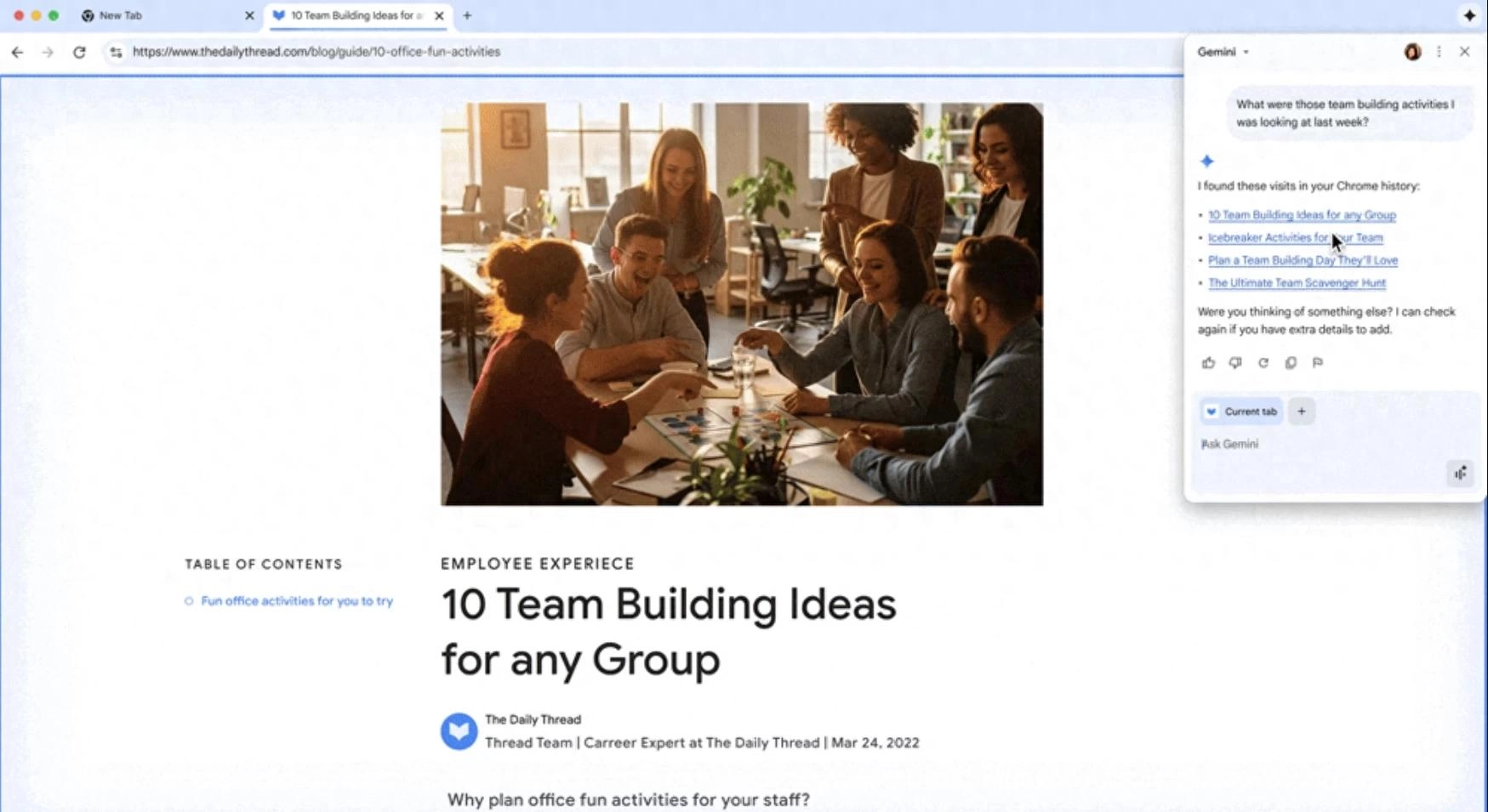 “Gemini in Chrome”现已面向Workspace用户全面开放 - 万事屋 | 生活·动漫·娱乐综合社区-银魂同好聚集地