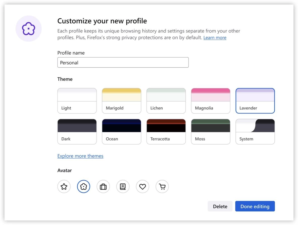 Firefox正改进配置文件功能 用于分离浏览会话