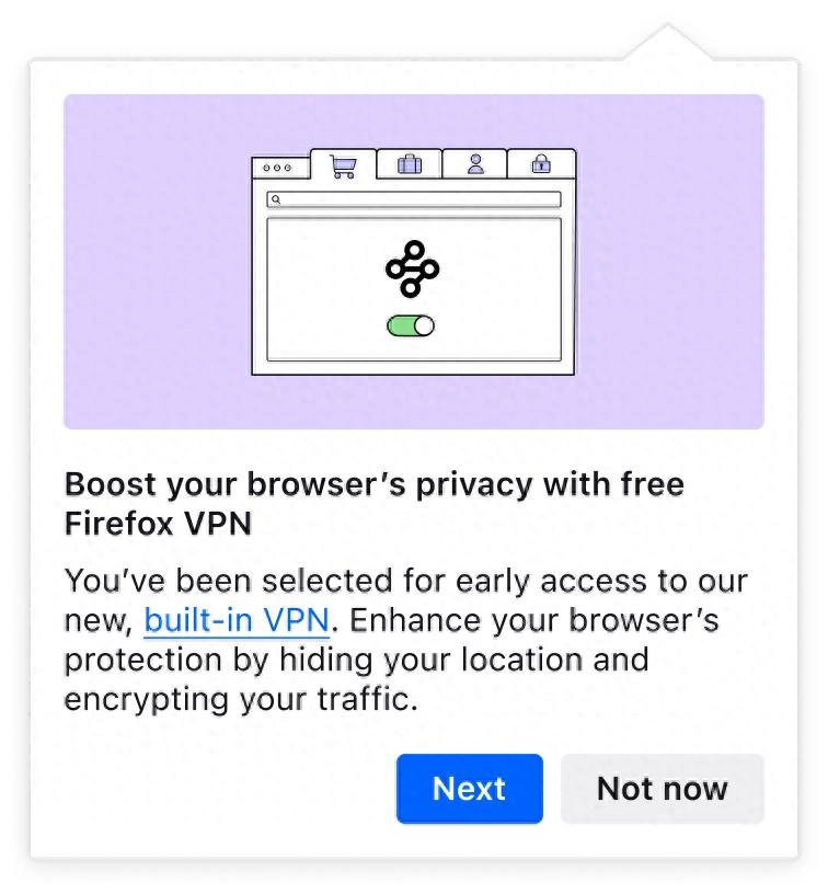 Firefox即将内置VPN功能 Mozilla希望用户参与测试 - 万事屋 | 生活·动漫·娱乐综合社区-银魂同好聚集地