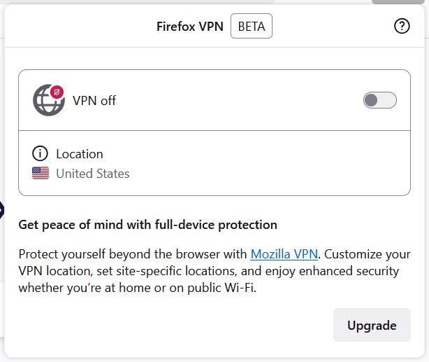 Firefox即将内置VPN功能 Mozilla希望用户参与测试