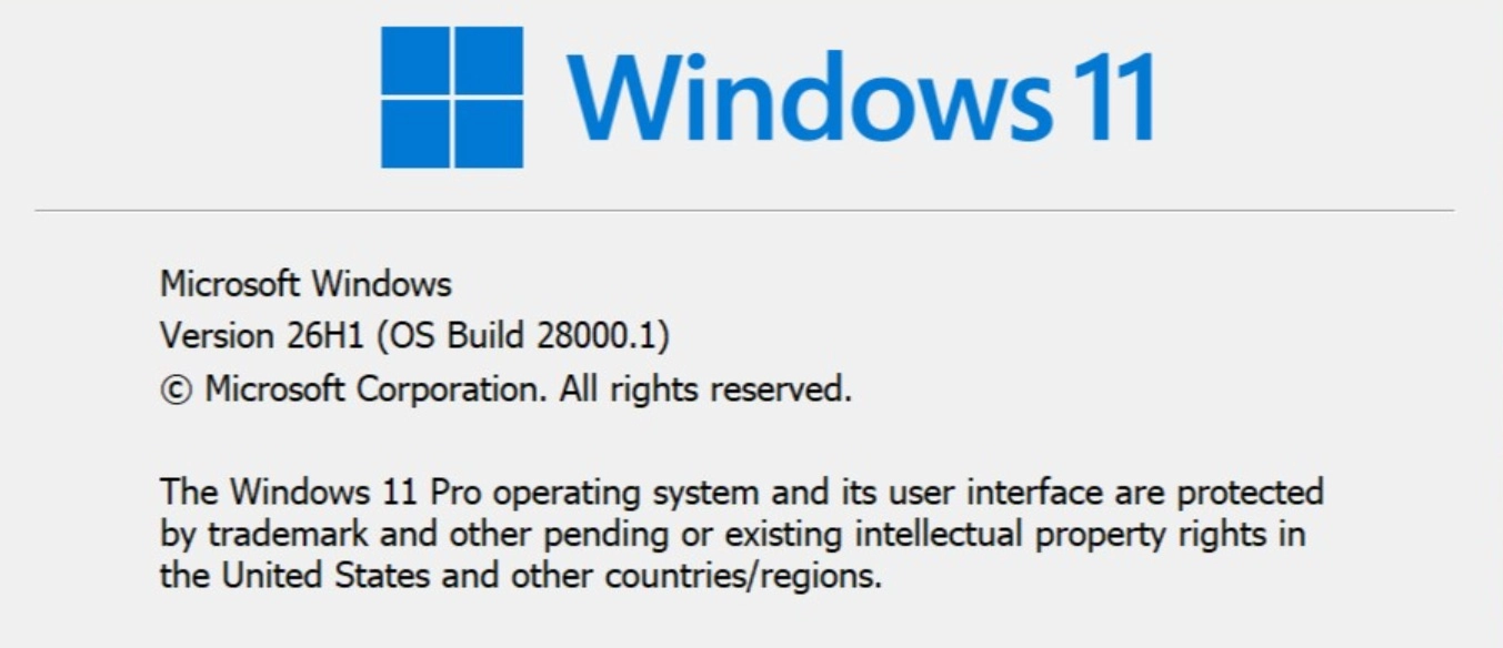 Windows 11 26H1确认推出 但仅NVIDIA Arm架构的N1X和骁龙X2获得更新