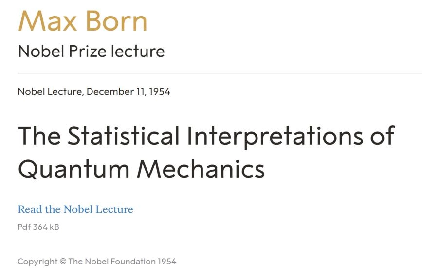 当爱因斯坦说“上帝不掷骰子”，玻恩如何为“概率”正名？