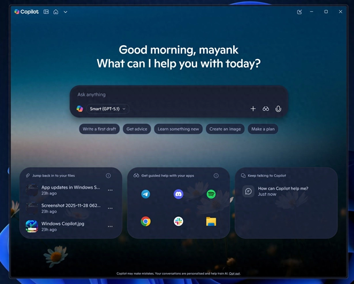 微软开始向Windows 11系统的Copilot提供GPT 5.1模型 - 万事屋 | 生活·动漫·娱乐综合社区-银魂同好聚集地
