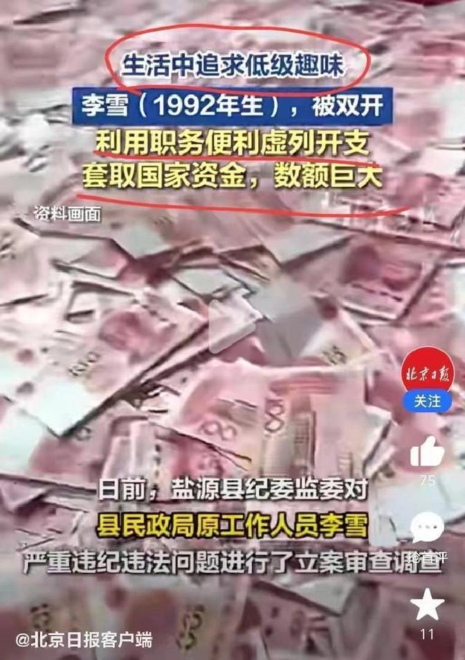 玩的花！四川90后美女干部李雪被双开，追求的“低级趣味”这么多