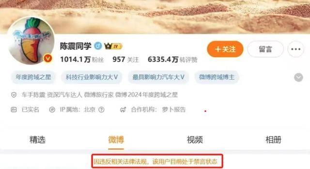 深扒“陈震被全网禁言”事件:二环十三郎的狂飙人生,撞上了红线