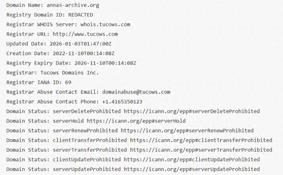 Anna's Archive的.org域名突遭暂停 运营方称网站“安然无恙” - 万事屋 | 生活·动漫·娱乐综合社区-银魂同好聚集地