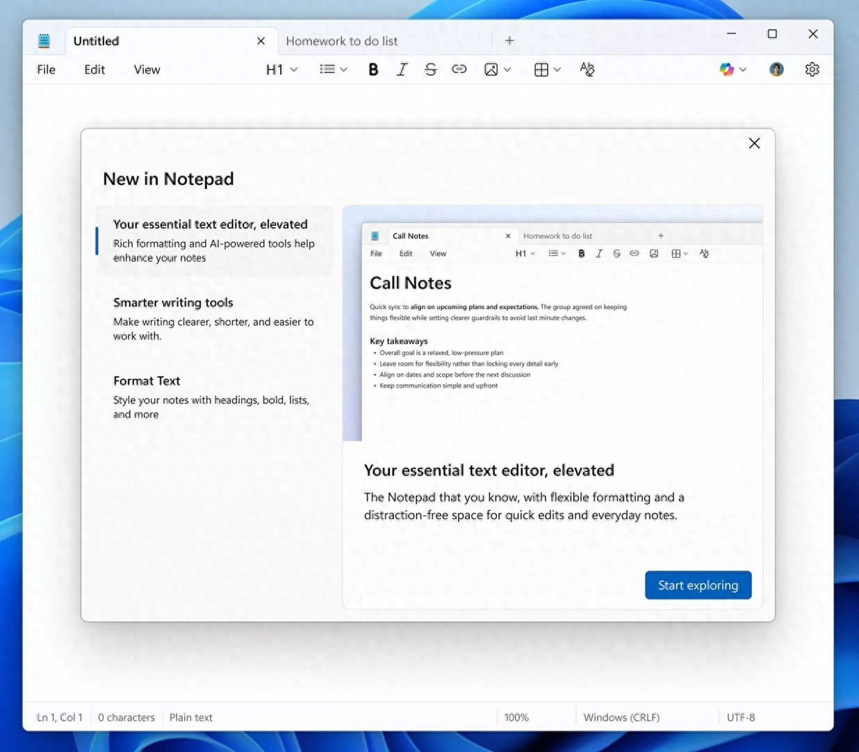 Windows 11记事本再升级 引入可选AI功能与富文本格式 - 万事屋 | 生活·动漫·娱乐综合社区-银魂同好聚集地