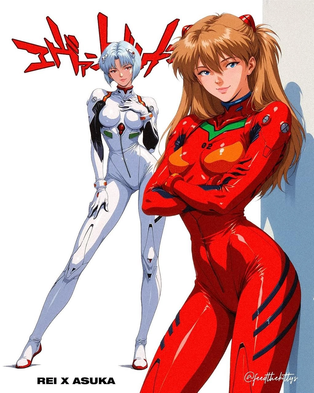 这个画风如何 新世纪福音战士插画一组 画师见签名