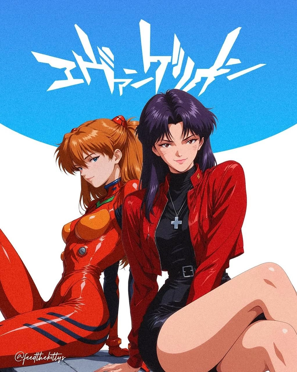 这个画风如何 新世纪福音战士插画一组 画师见签名