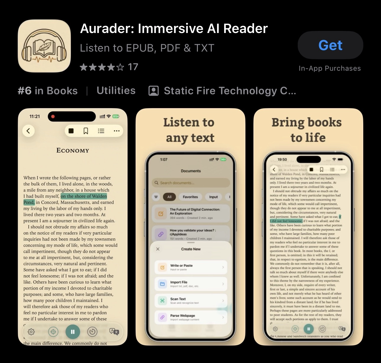 iOS上价值29.99美元的沉浸式听书app Aurader限时免费啦！（终生会员哦） - 万事屋 | 生活·动漫·娱乐综合社区-银魂同好聚集地