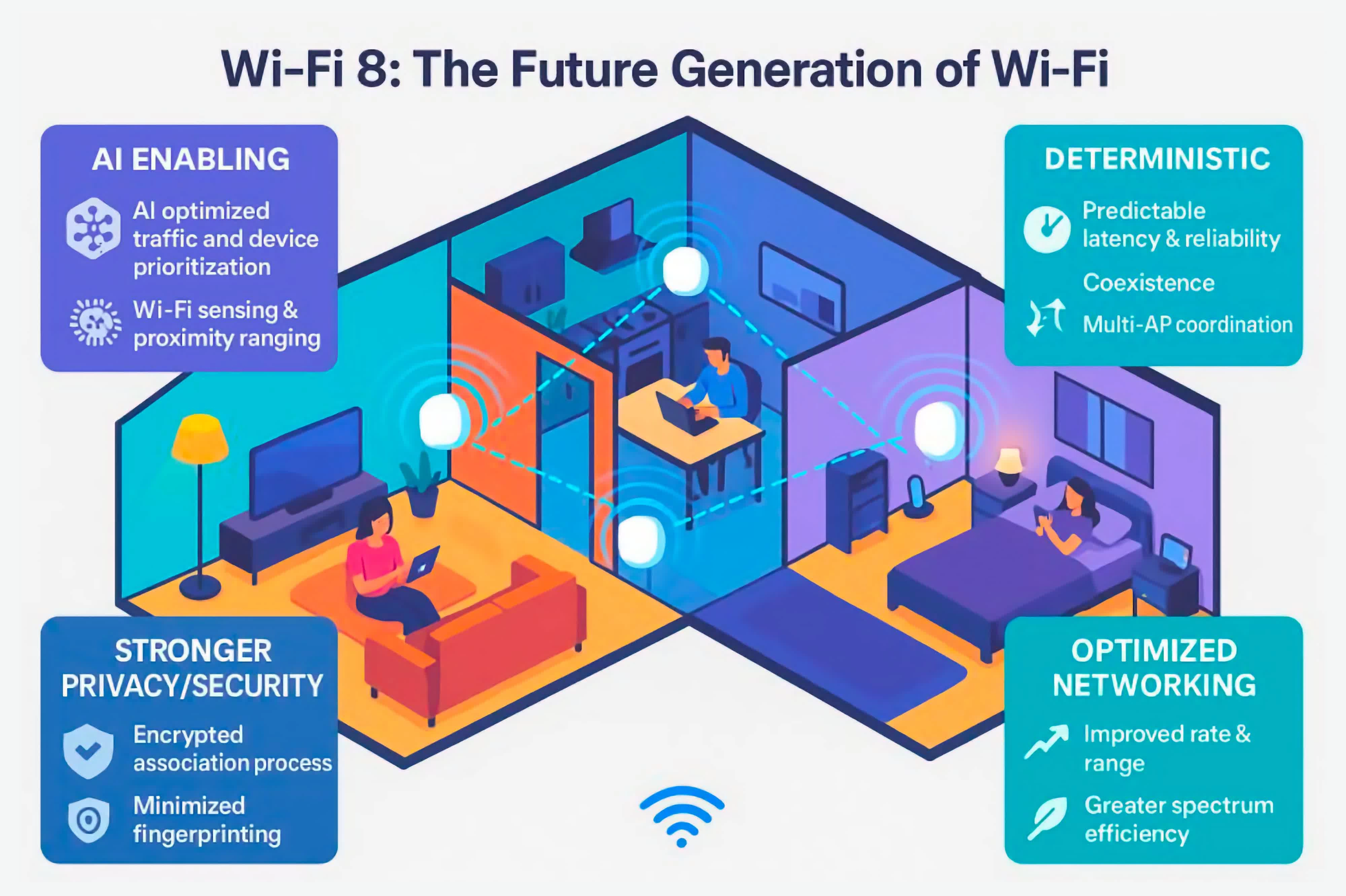Wi‑Fi 8将至:从追求极致速度转向强调稳定性与低时延