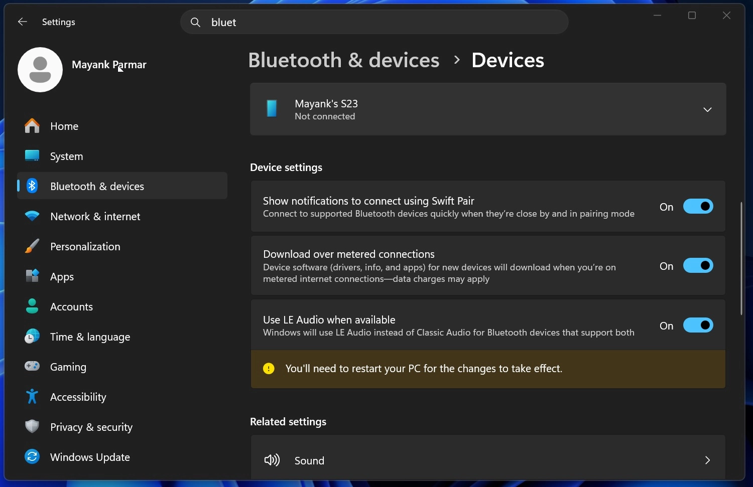 微软Windows 11更新引入“共享音频”功能 支持双耳机同步聆听