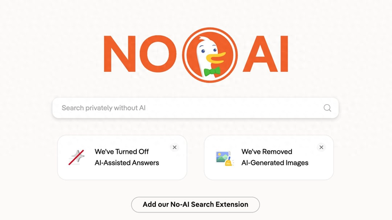 用户不认同Google搜索全面AI化 DuckDuckGo“无AI”搜索访问量激增 - 万事屋