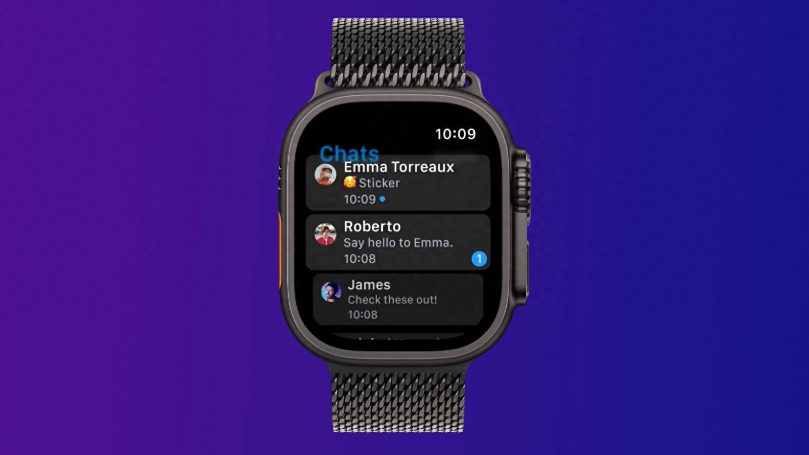 Telegram推出原生Apple Watch应用 支持手表端收发消息 - 万事屋