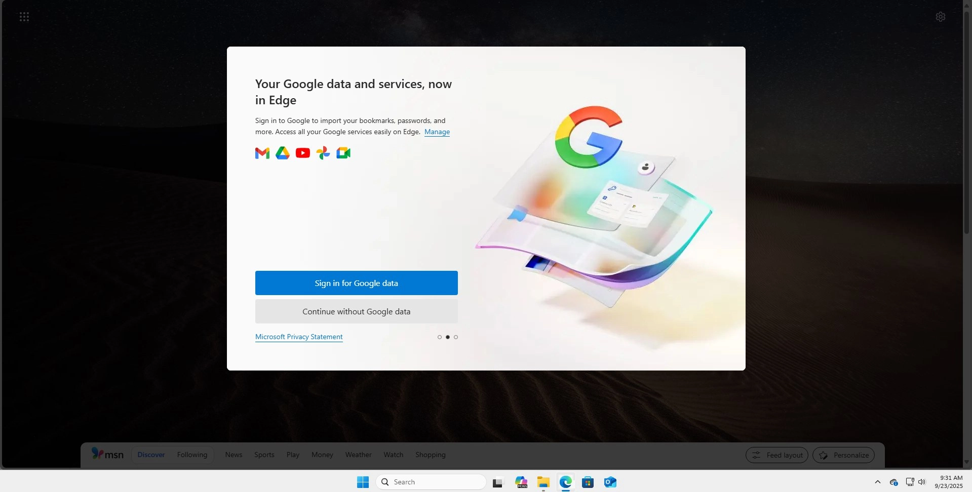 微软弱化账户绑定要求 Edge开始支持用Google账号登录
