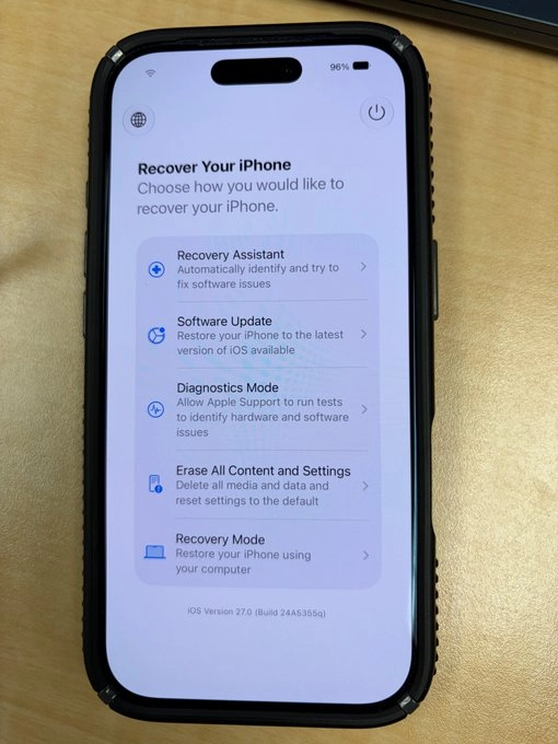 iOS 27新增类Mac恢复模式 iPhone可在无需电脑情况下完成诊断与修复