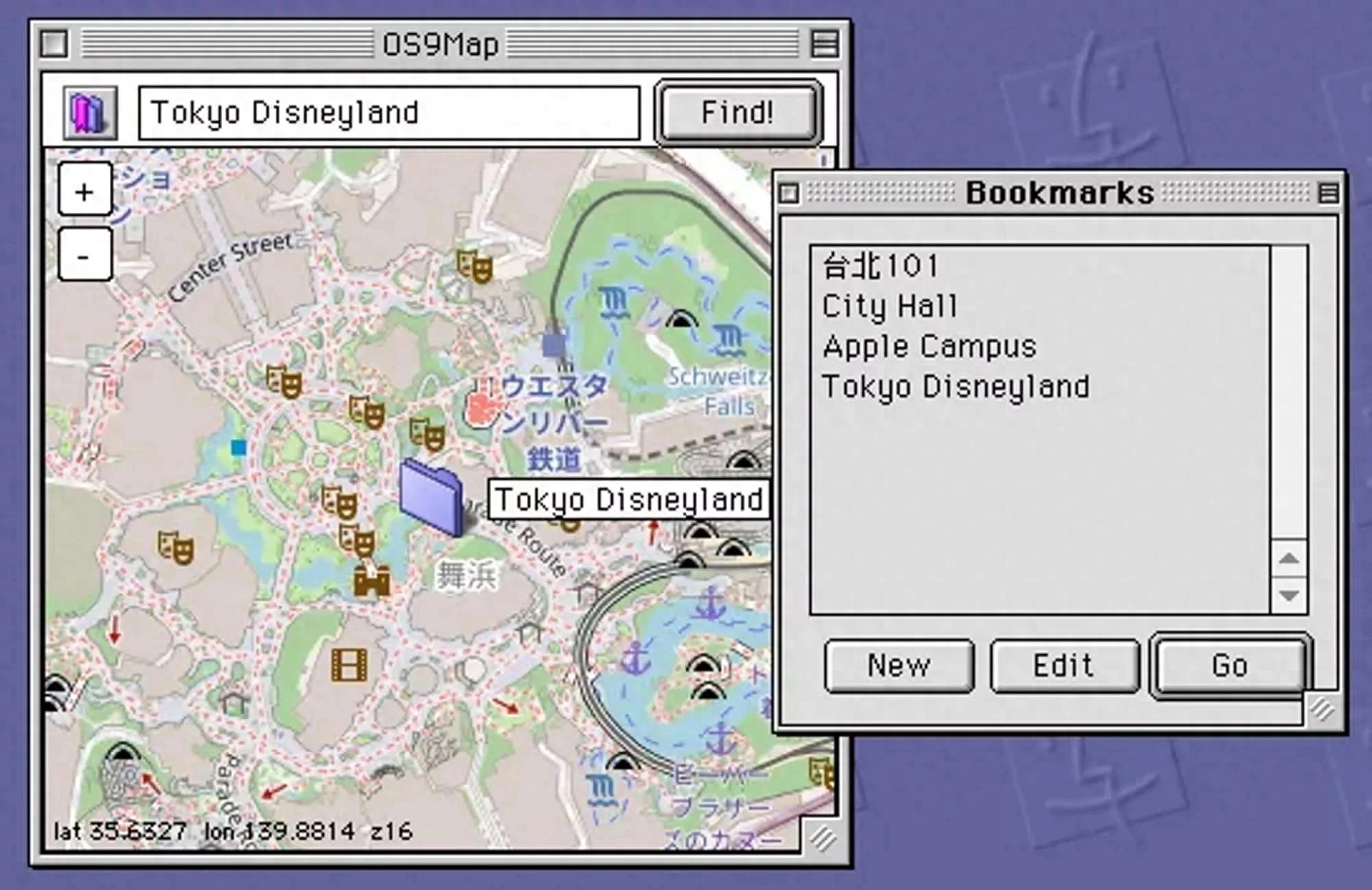 开发者为经典MacOS 9打造完整的OpenStreetMap客户端 - 万事屋