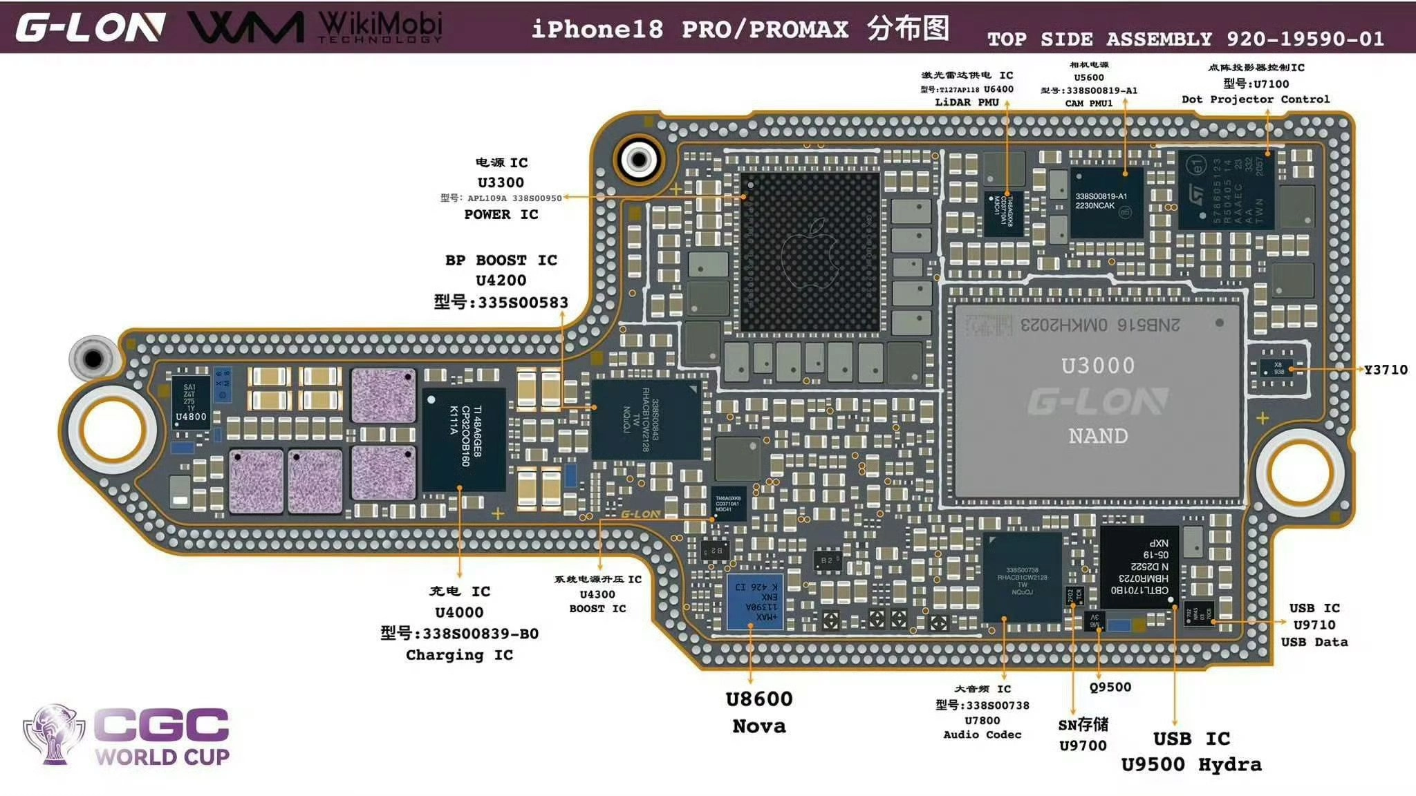 iPhone 18 Pro主板高清实物曝光:A20 Pro占用更大裸芯面积 高通5G基带