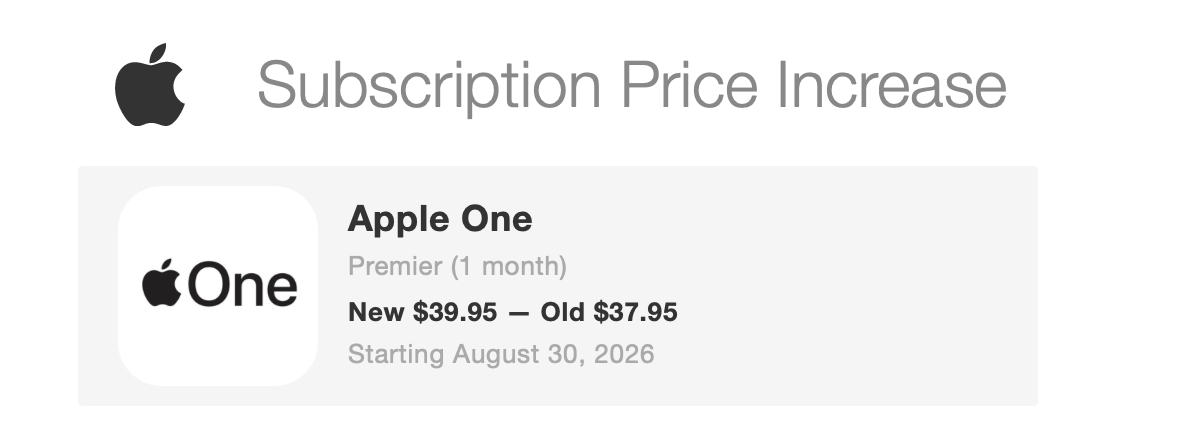 Apple One又双叒叕涨价了！！！ - 万事屋