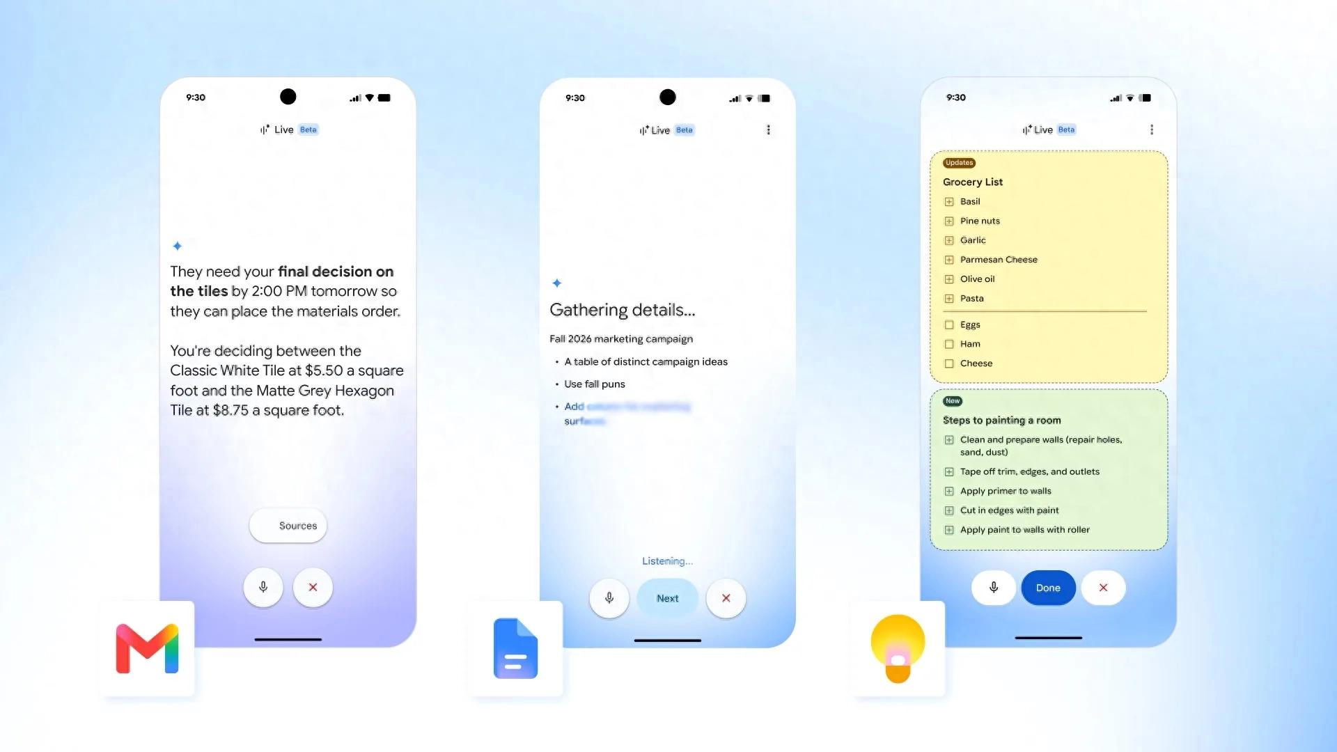Google深度整合Gemini语音交互功能 全面登陆Gmail、Docs与Keep - 万事屋