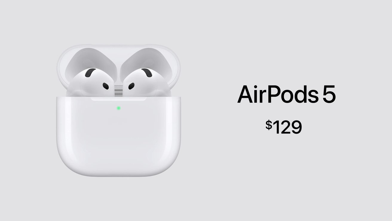 苹果发布AirPods 5耳机 搭载实时翻译与更强续航