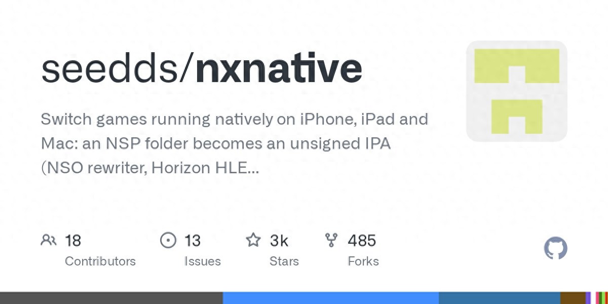 nxnative让Switch游戏变原生应用:iPhone与Mac可直接运行 无需模拟器